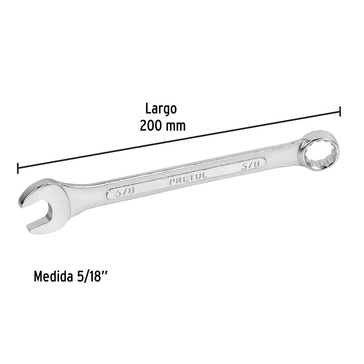 Llave Combinada 5/8" Pretul LL-2020P - 21886