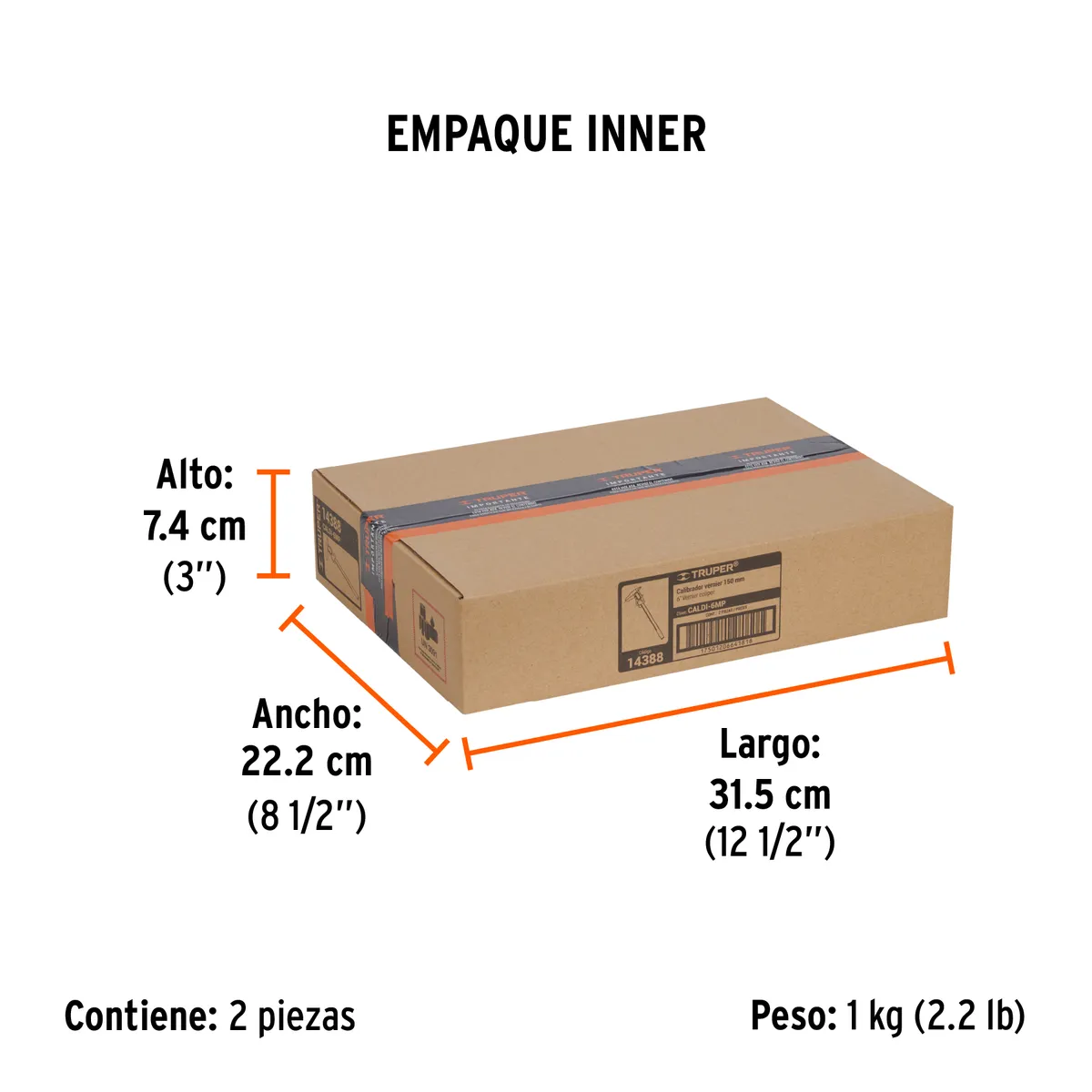Calibrador Vernier Digital CALDI-6MP Truper - 14388