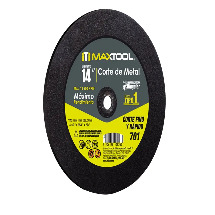 Disco de Corte de Metal 4 1/2" x 1 mm AKSI - 307802