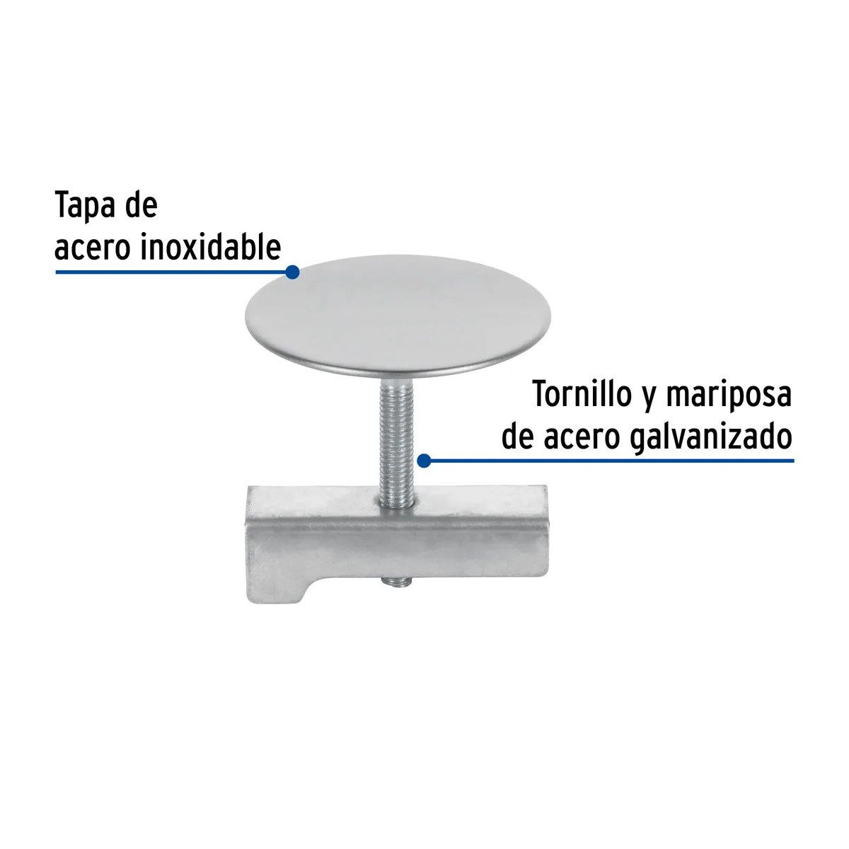 Cubretaladro de Acero Inoxidable 1-3/4" Cromo Foset - 49595