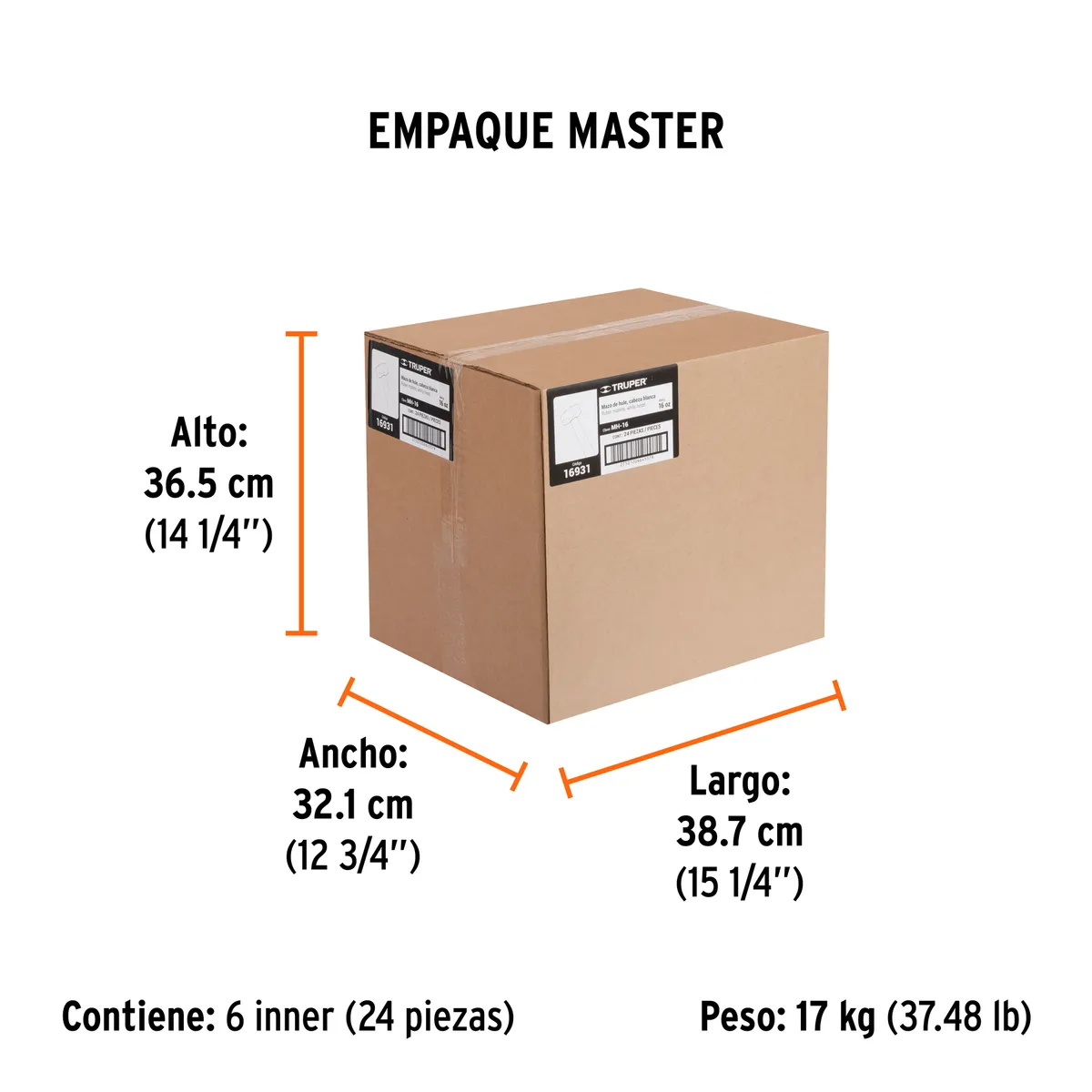 Mazo de Hule 16 oz Truper MH-16 - 16931
