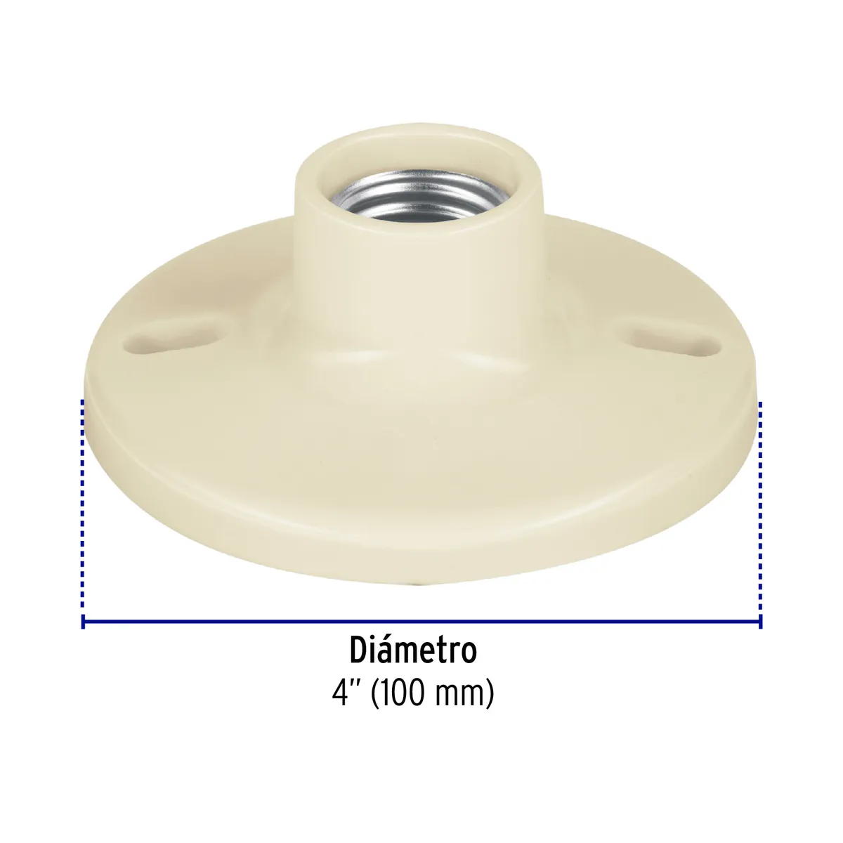 Portalámpara 4" de Baquelita Volteck - 46520
