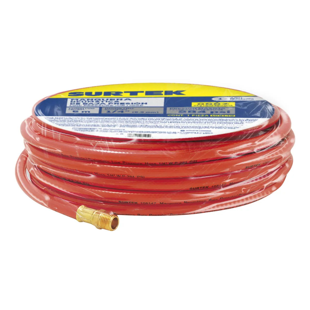 Manguera para aire de baja presión 1/4" x 15m Surtek