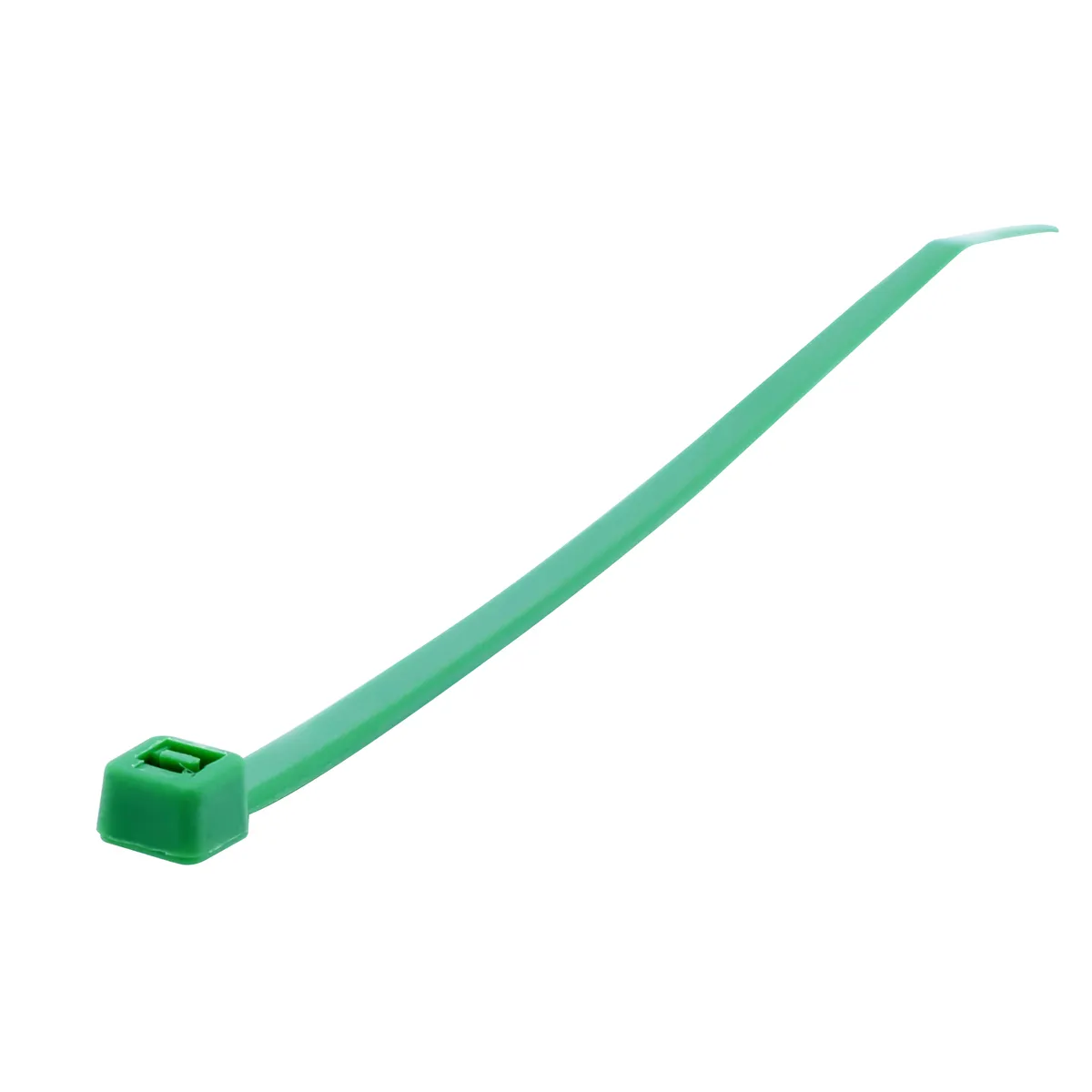 Cinchos plásticos 150 x 3.6 mm , tensión 18 kg de 50 piezas, color verde Surtek — Paquete de 12 piezas