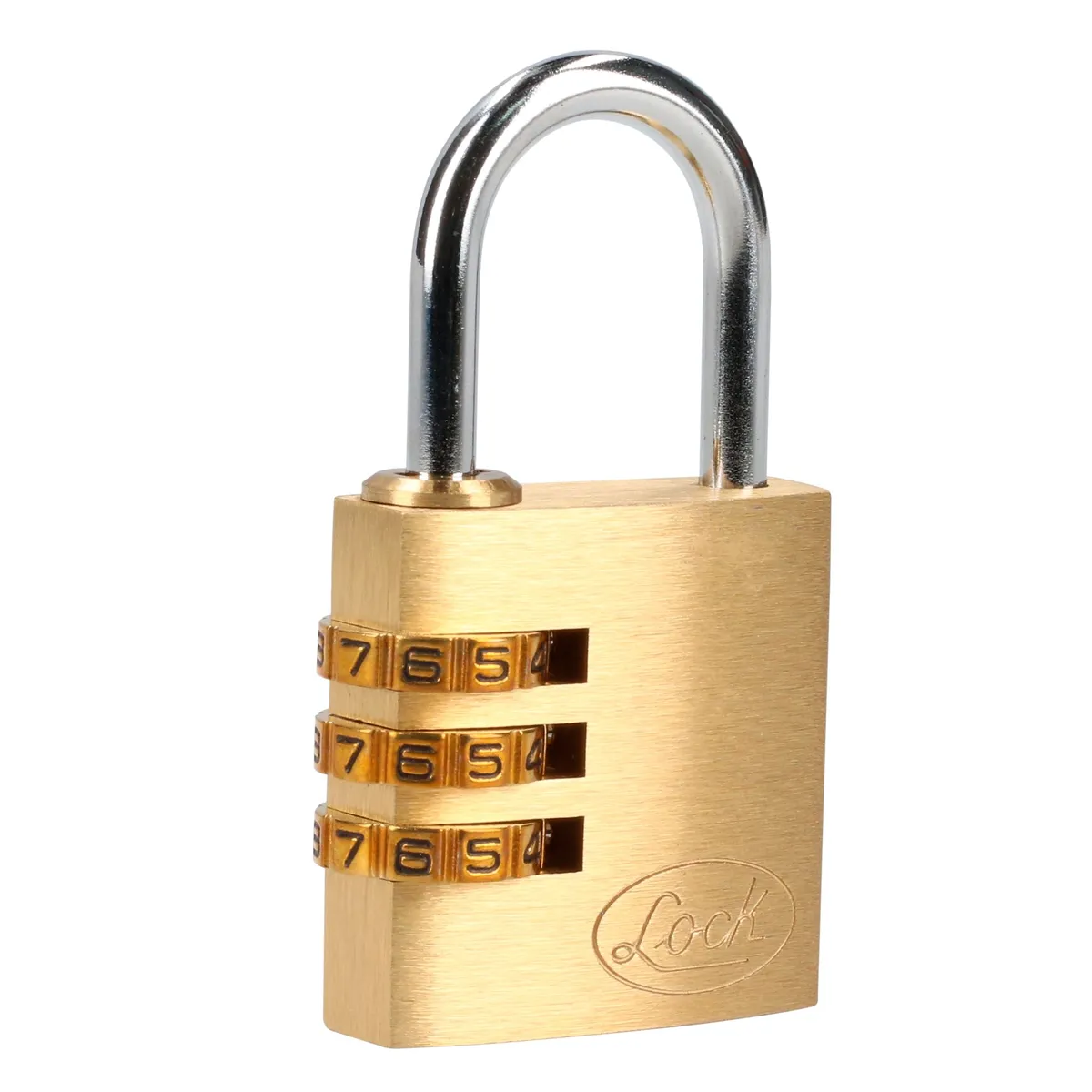 Candado de combinación reseteable con cuerpo de latón Lock