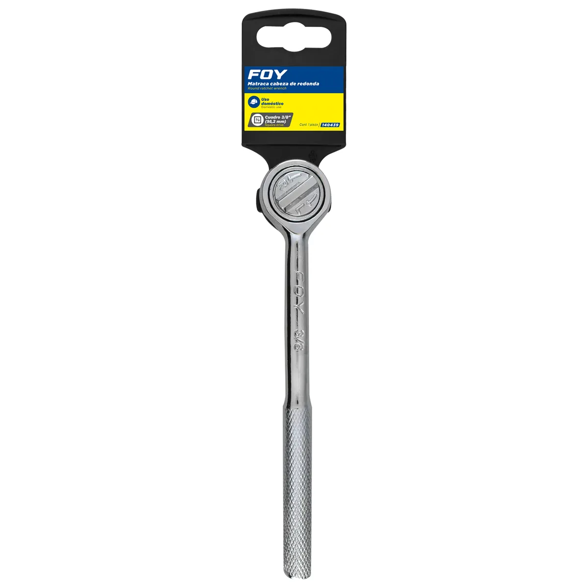 Matraca 3/8" reversible redonda Foy
