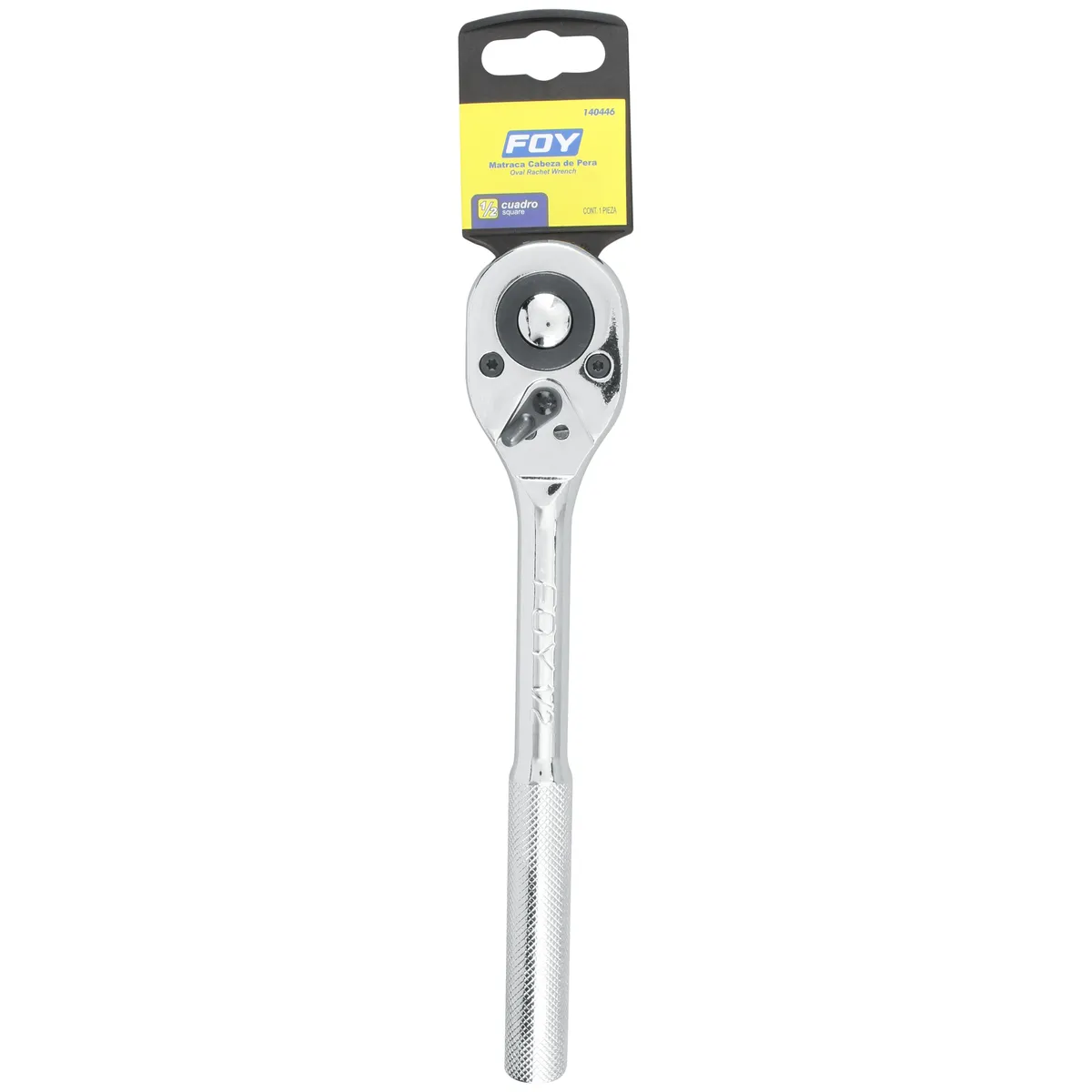Matraca 1/2" reversible cabeza pera Foy