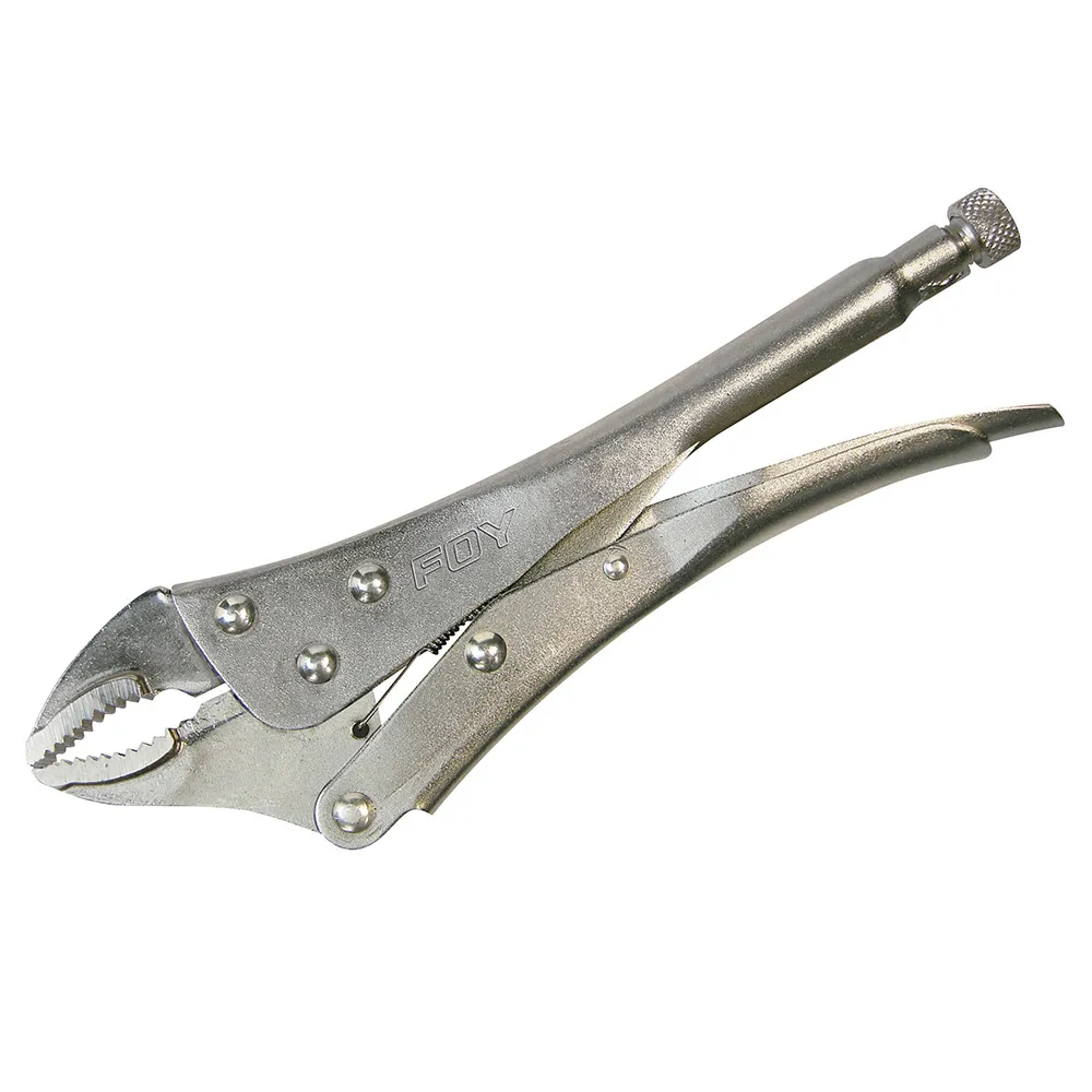 Pinza de presión quijada curva 5" Foy