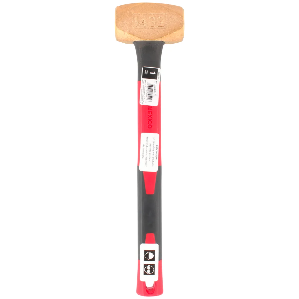 Marro de bronce 62oz mango fibra de vidrio Urrea