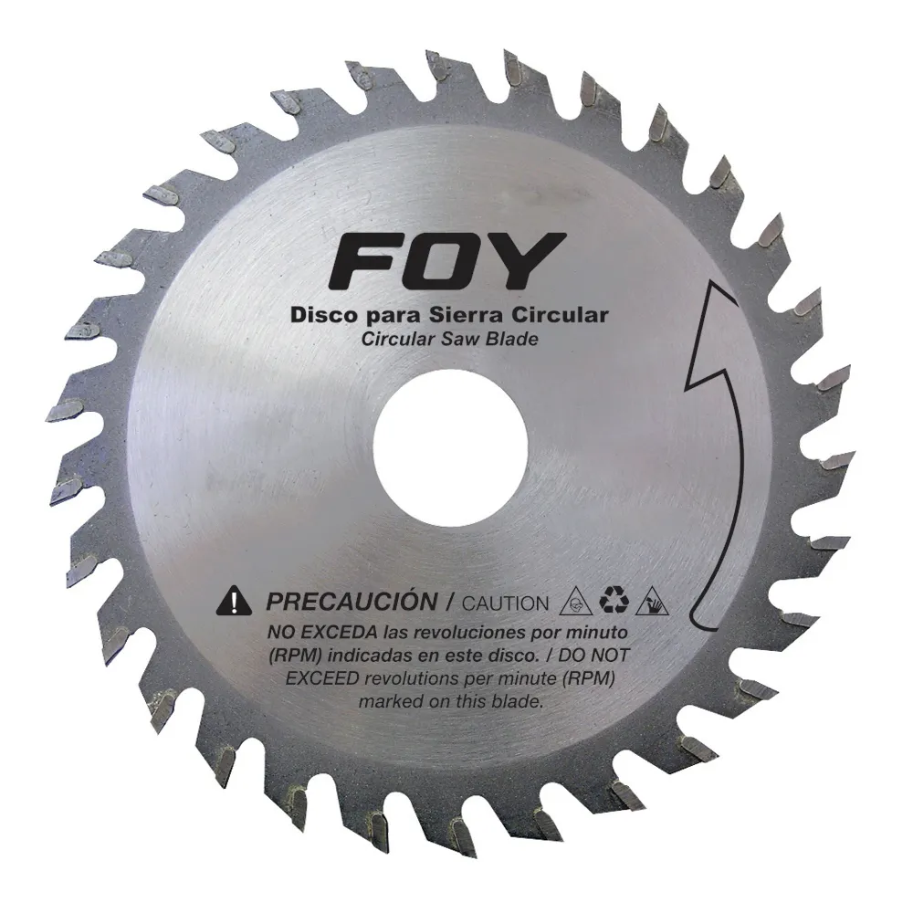 Disco p/sierra circular 12", centro 1-3/16", 120 dientes FOY