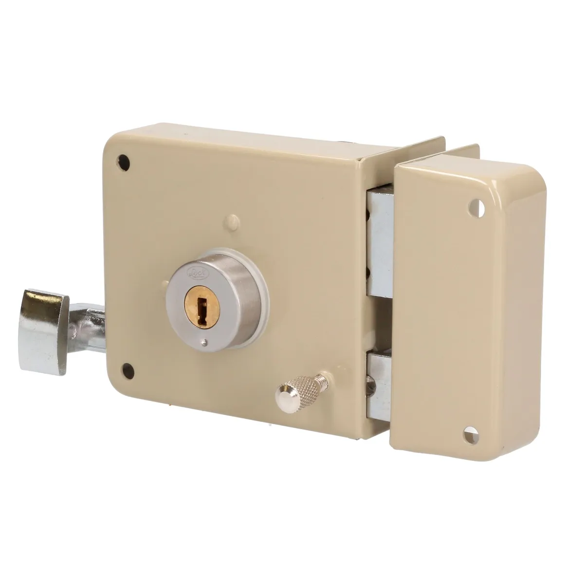 Cerradura sobrepone instalafácil dcha puntos caja color Lock