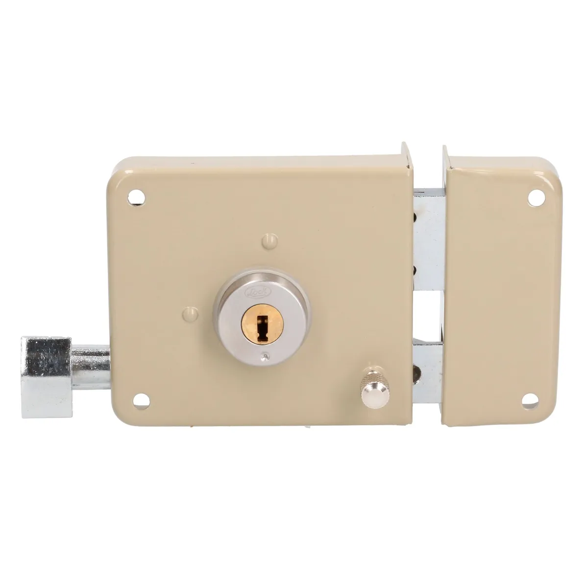Cerradura sobrepone instalafácil dcha puntos caja color Lock