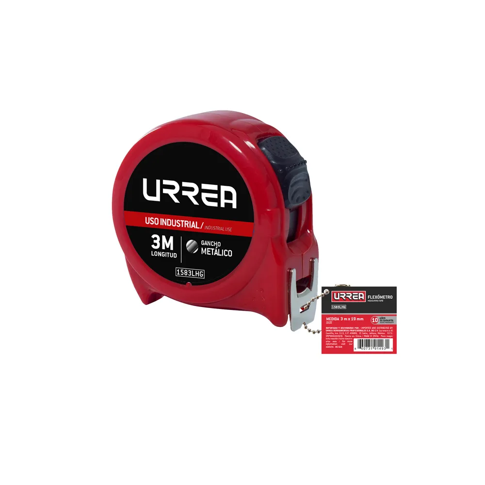 Flexómetro uso industrial 3mx19mm Urrea