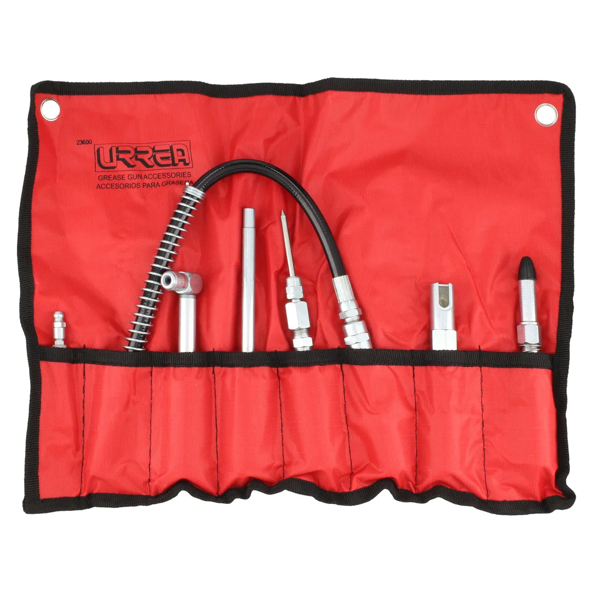 Juego de accesorios para inyector de grasa 7 piezas Urrea