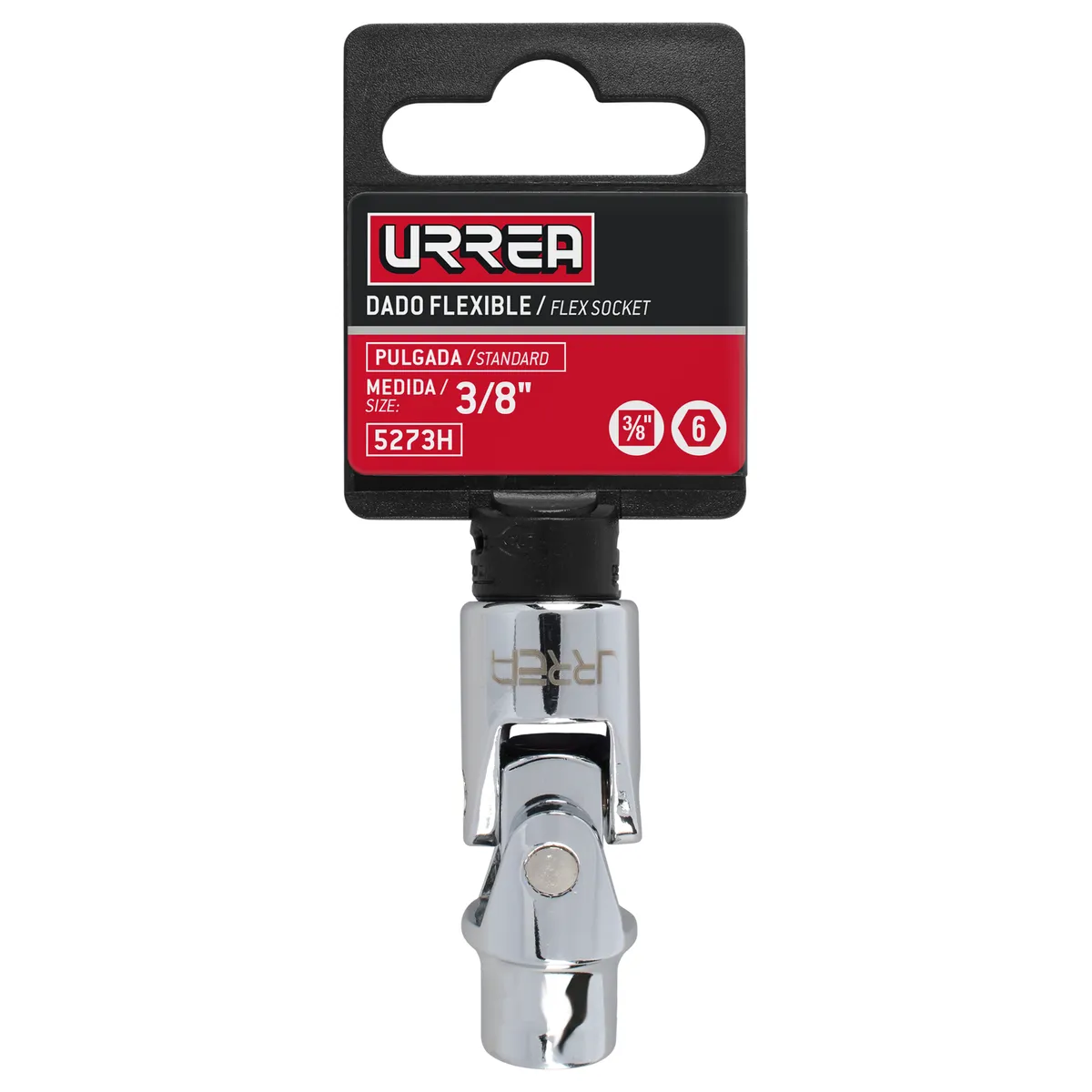 Dado 3/8" flexible 3/8" Urrea