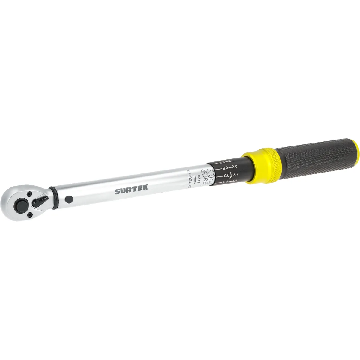Torquímetro de trueno una esca la dual cuadro de 3/8", 15-88. 5 ft-lb (20-120 Nm) Surtek
