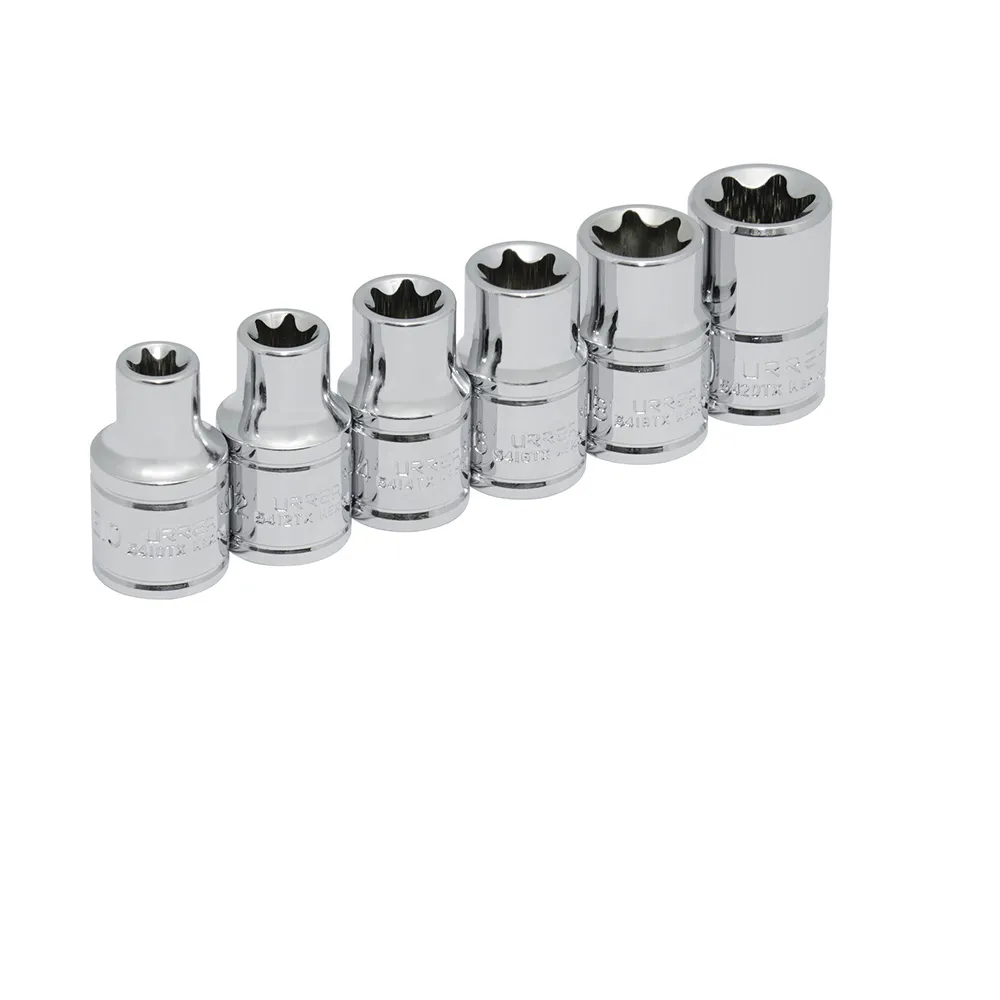Juego de 6 dados de 1/2" Torx® hembra Urrea