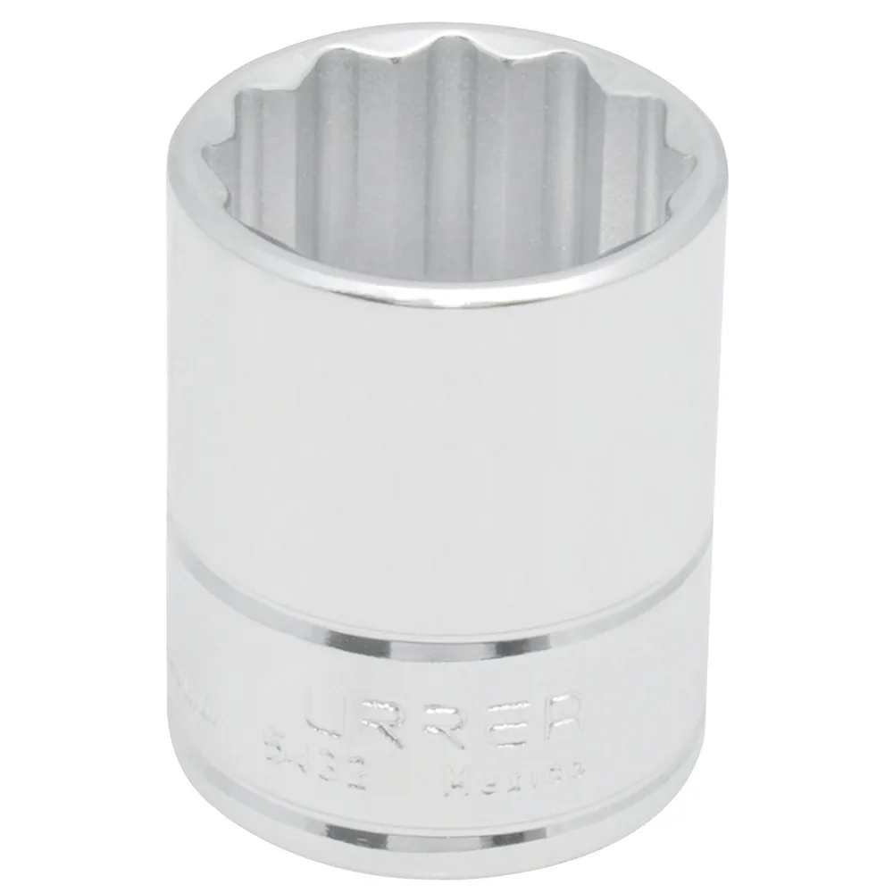 Dado 1/2" 12 puntas 11/16" Urrea — Paquete de 6 piezas