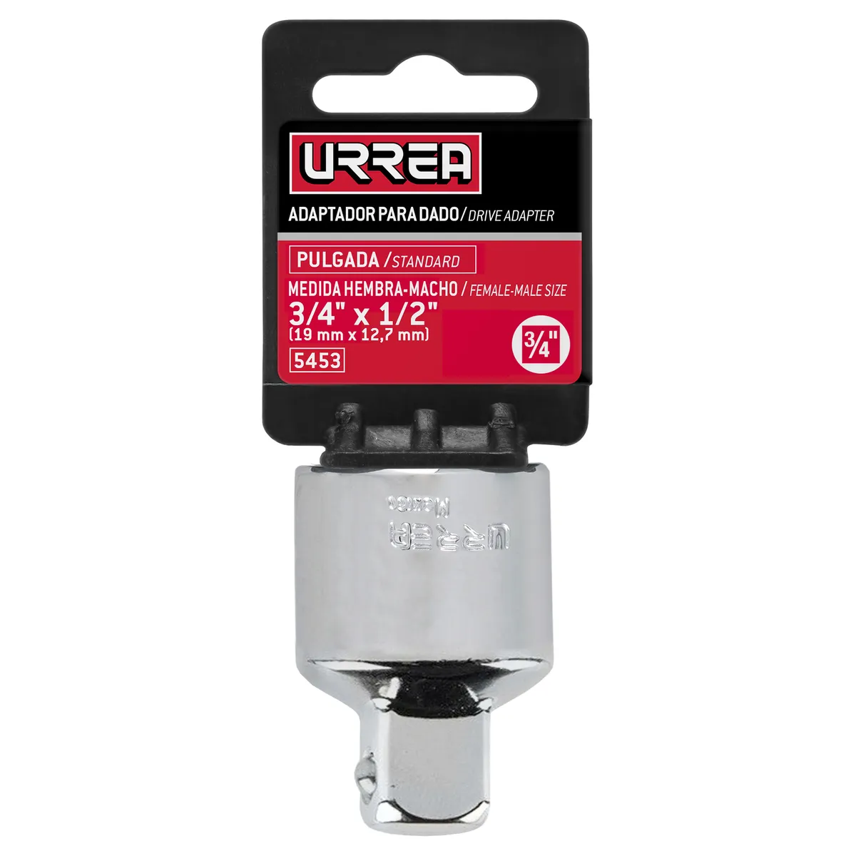 Adaptador 3/4" hembra x 1/2" macho Urrea