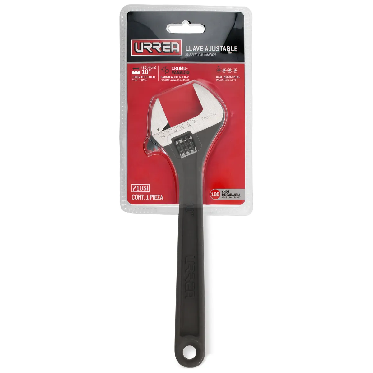 Llave perico fosfatizada 10" Urrea