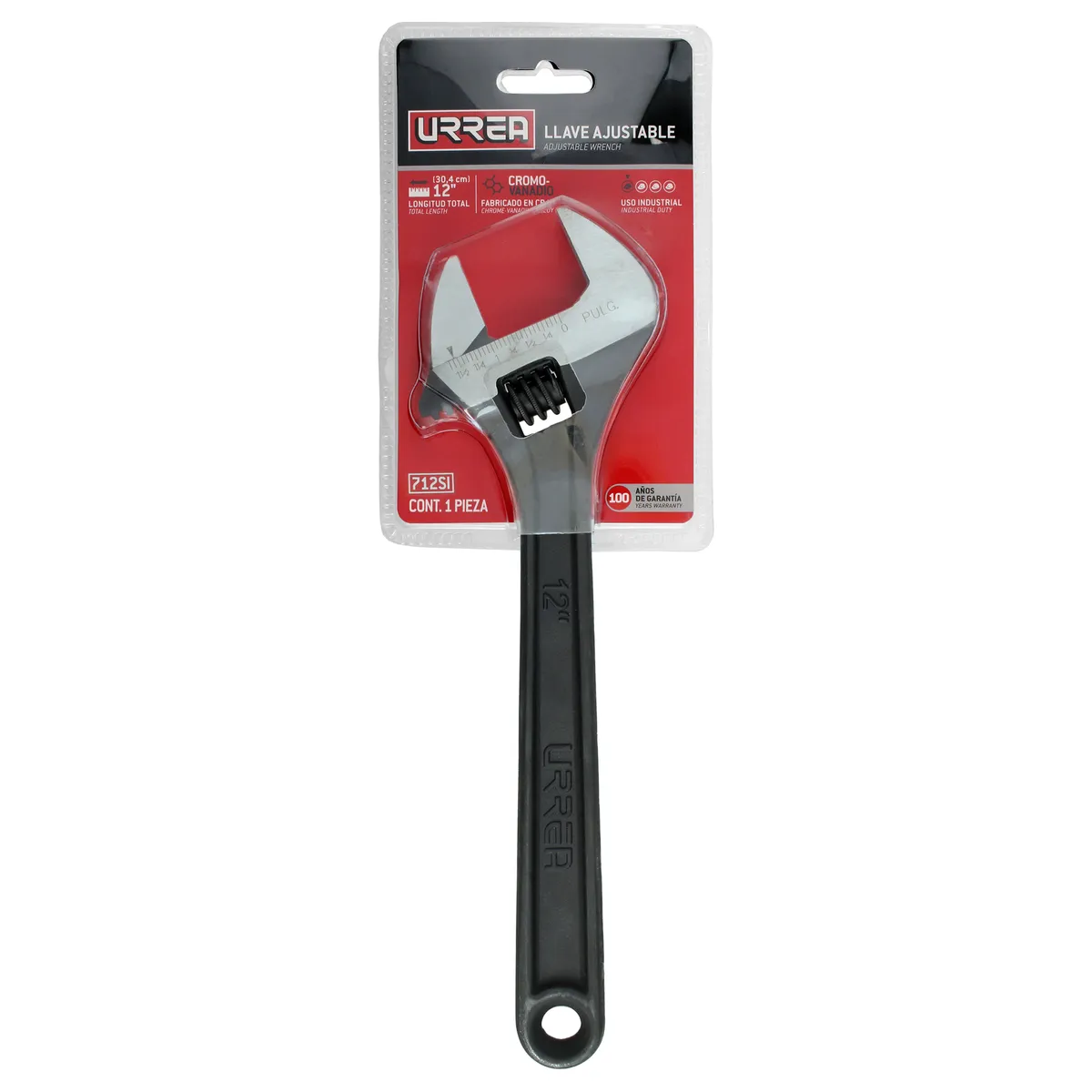 Llave perico fosfatizada 12" Urrea