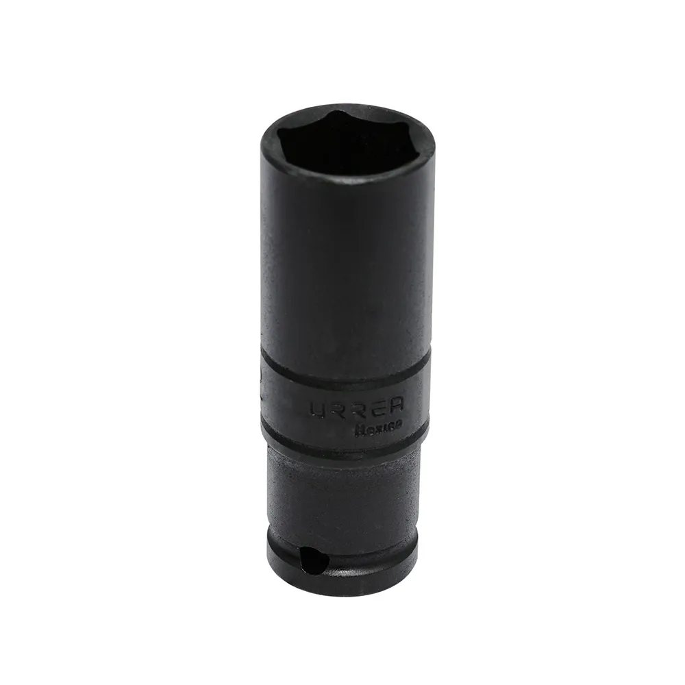 Dado de impacto 1/2" largo 6 puntas 22 mm Urrea — Paquete de 6 piezas