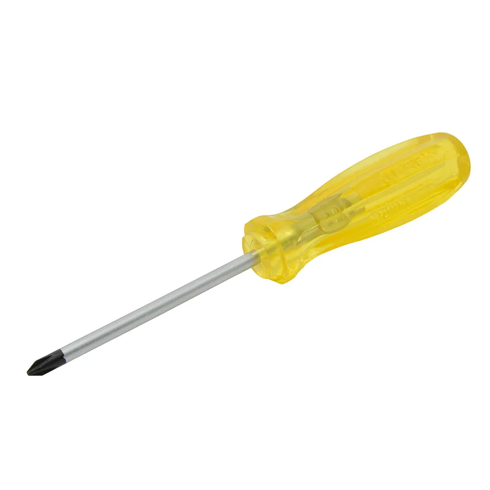 Desarmador ámbar redondo Phillips® # 2 1/4" x 6 Urrea — Paquete de 6 piezas