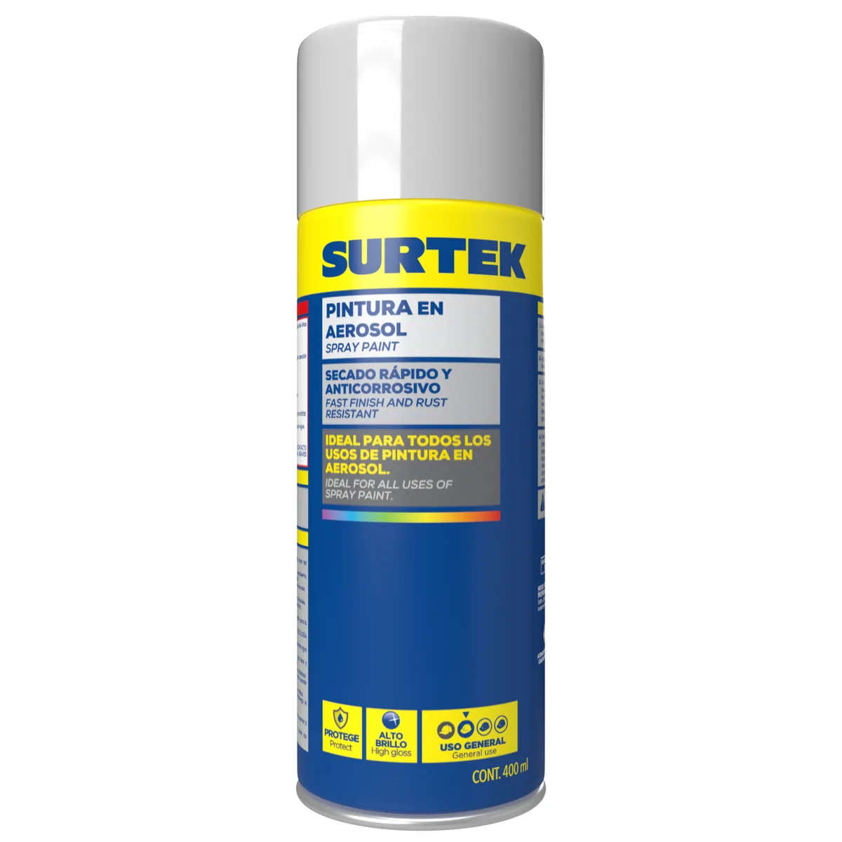 Pintura en aerosol fluorescente verde 400ml Surtek