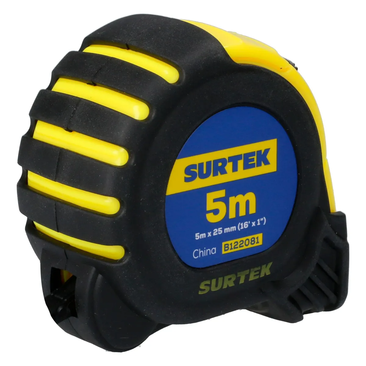 Flexómetro anti-impacto 5m x 1" Surtek — Paquete de 6 piezas