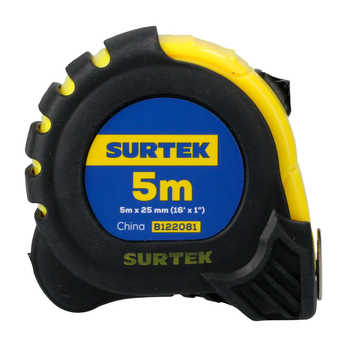Flexómetro anti-impacto 5m x 1" Surtek — Paquete de 6 piezas