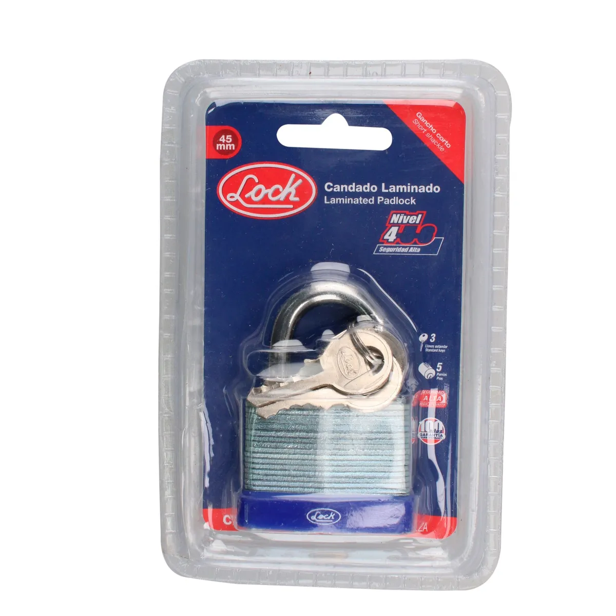 Candado laminado 45 mm Lock