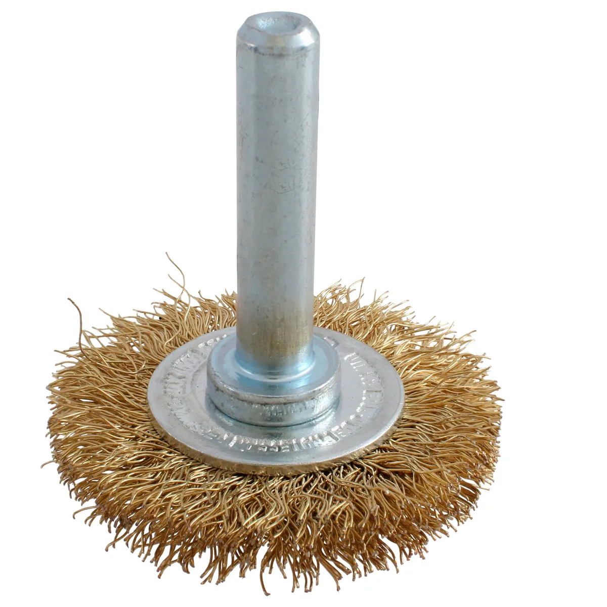 Carda circular ondulada alambr e delgado 2" x 0.30 mm con zan co 1/4" Urrea