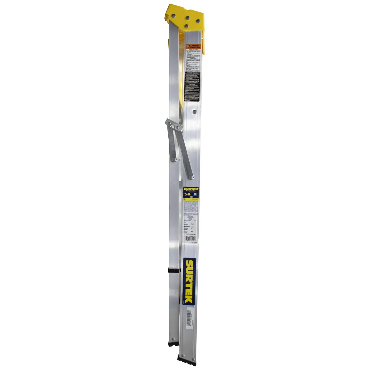 Surtek Escalera de aluminio tipo tijera, 3 peldaños, 1.21mt