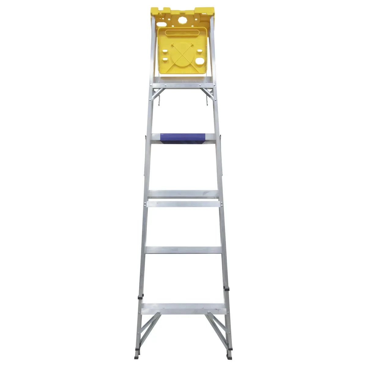 Surtek Escalera de aluminio tipo tijera, 5 peldaños, 1.83mt