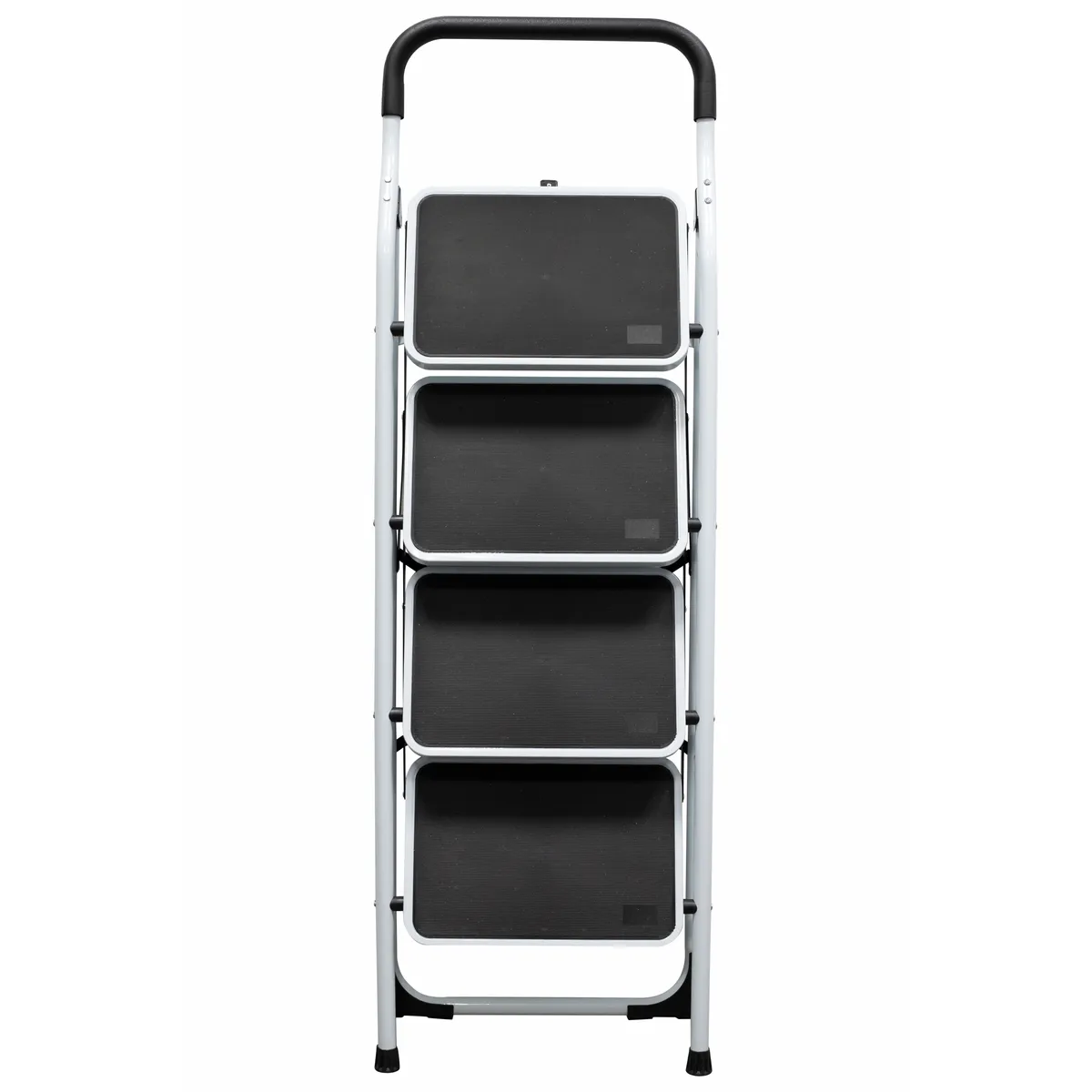 Escalera tubular plegable taburete acero 4 escalones Surtek