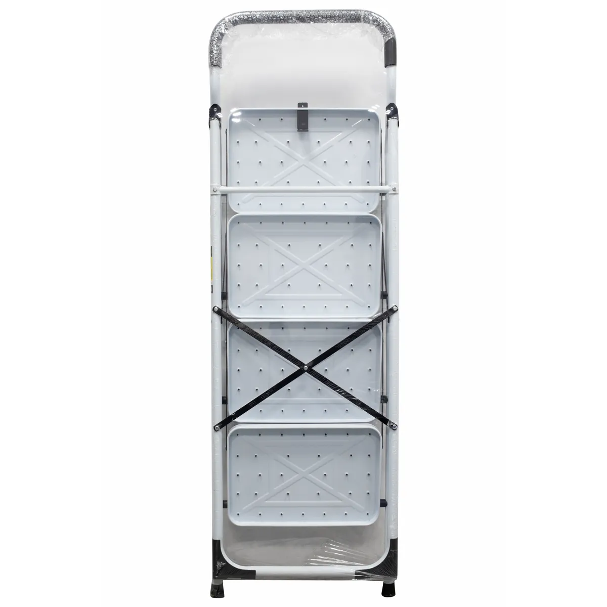 Escalera tubular plegable taburete acero 4 escalones Surtek