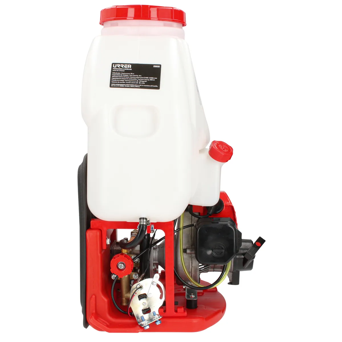 Fumigador tipo mochila. Capacidad del tanque de 16L Urrea