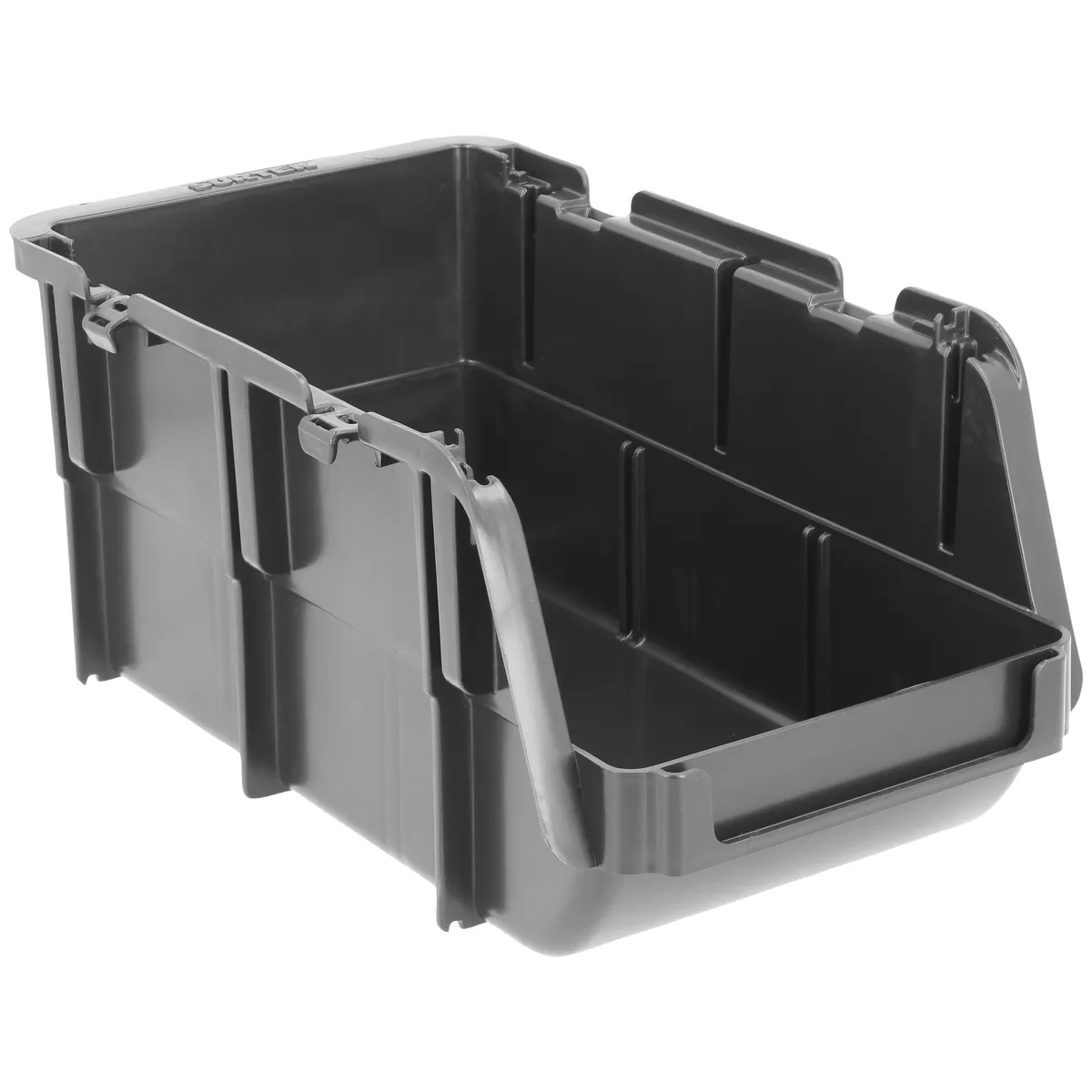 Surtek Gaveta plástica negra 11 x 6.5 x 5 — Paquete de 4 piezas