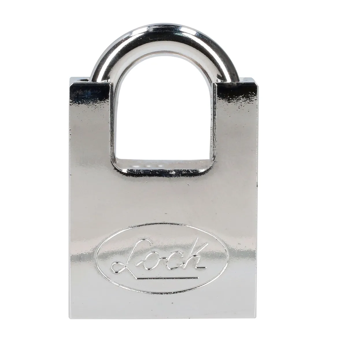 Candado acero antipalanca, llave discos, cromo satinado Lock