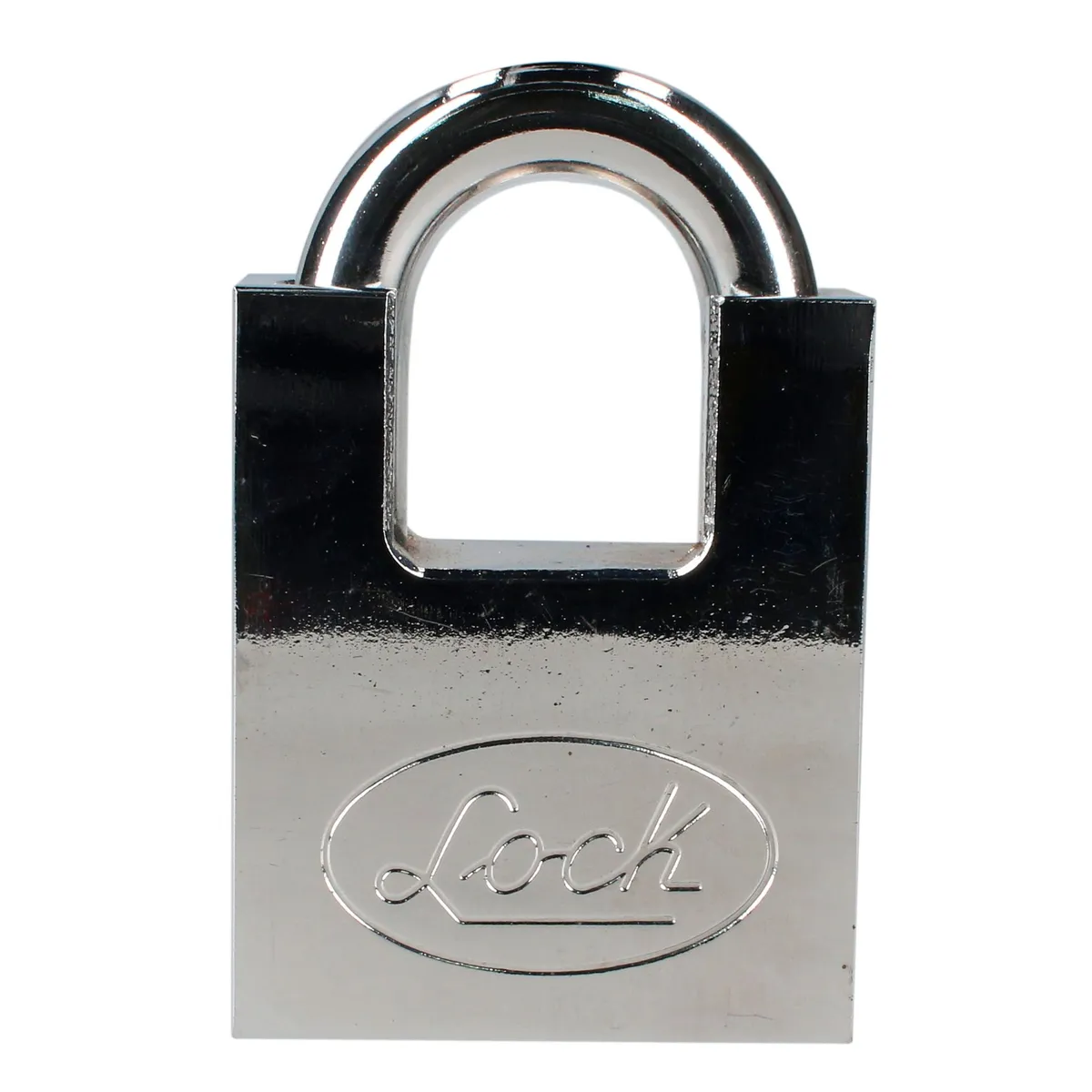 Candado acero antipalanca, llave discos cromo satinado Lock