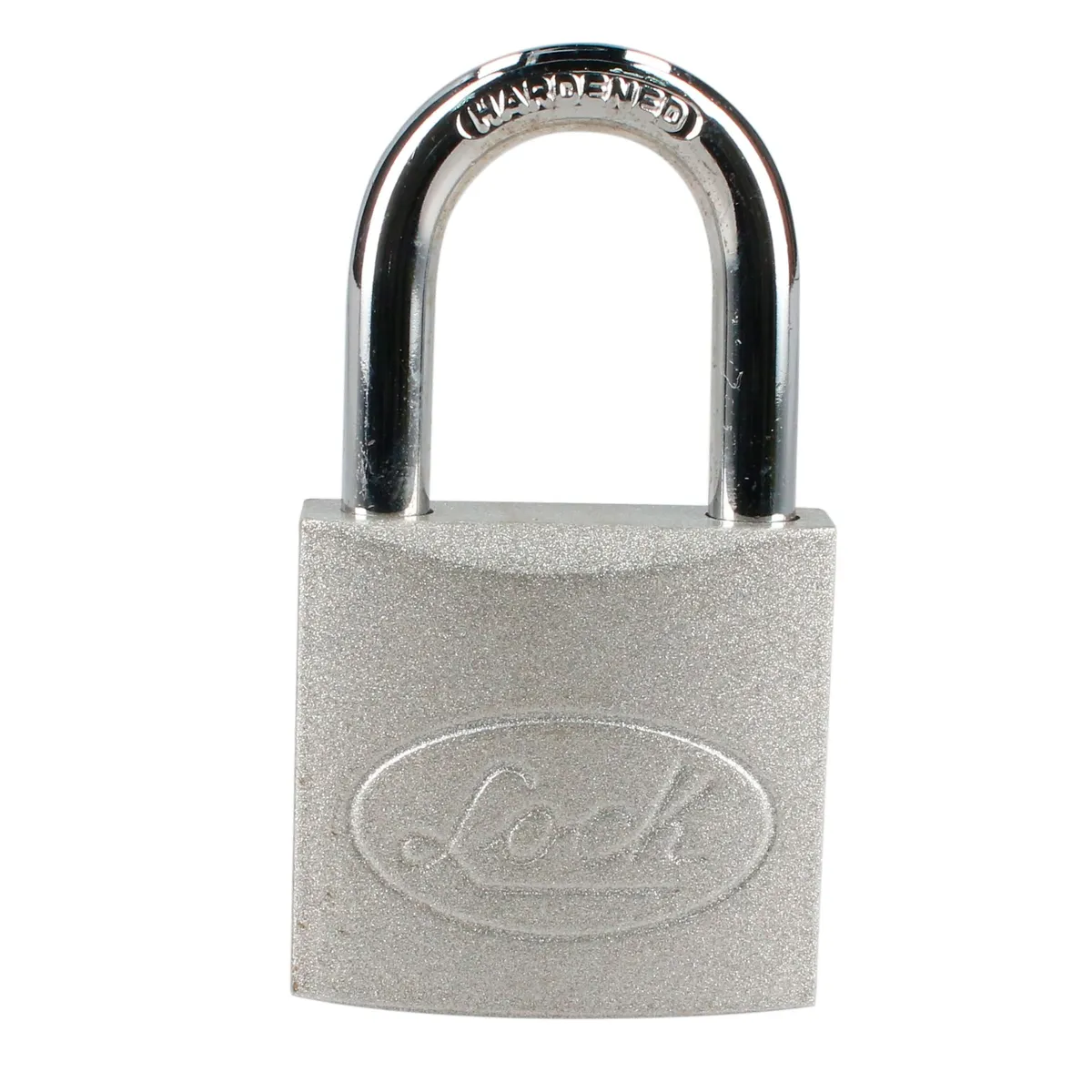 Candado acero largo llave estándar 2 piezas cromo satinado Lock