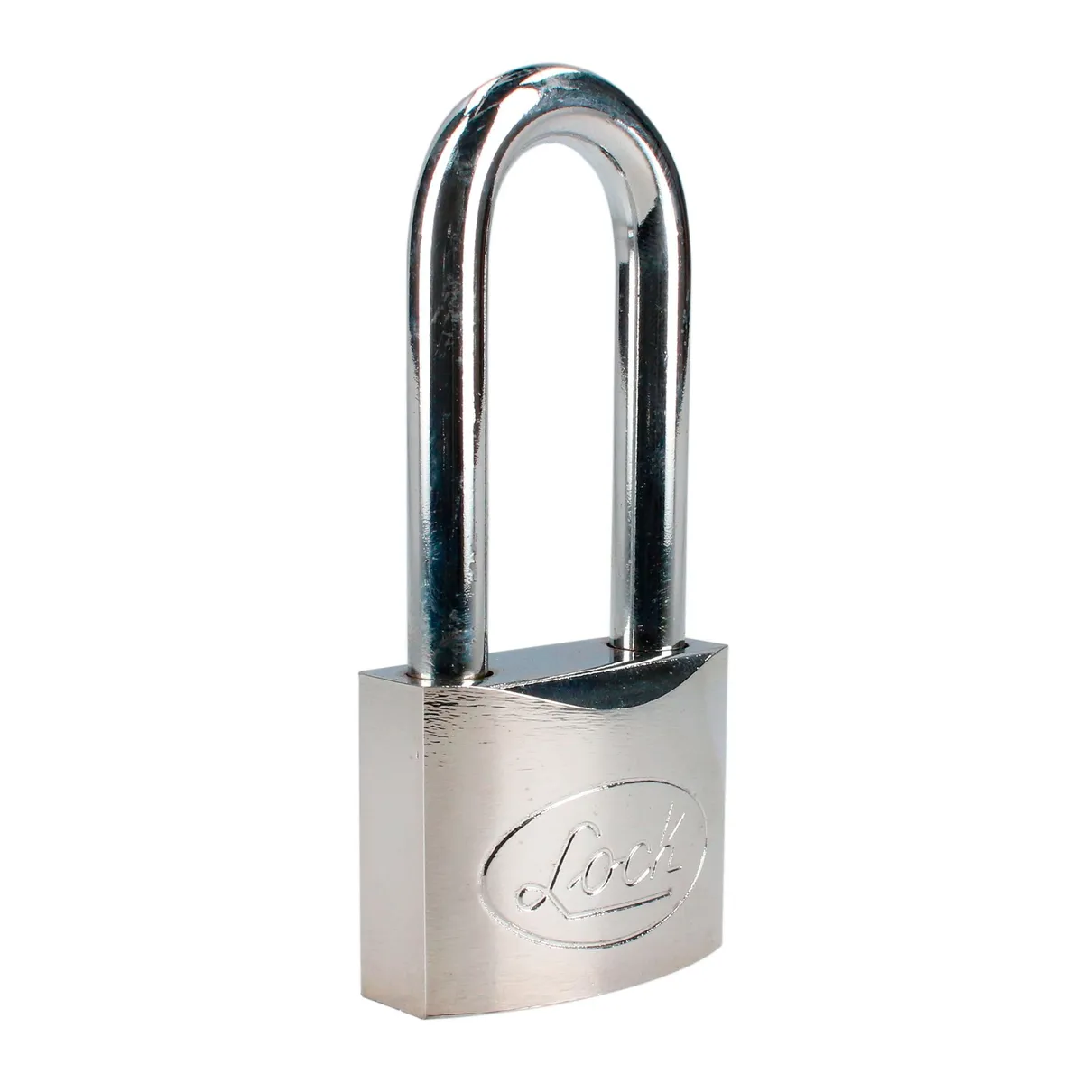 Candado acero largo llave de discos 40mm cromo satinado Lock