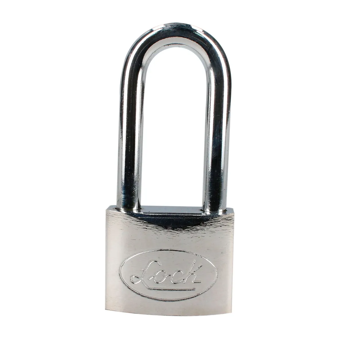 Candado acero largo llave de discos 40mm cromo satinado Lock
