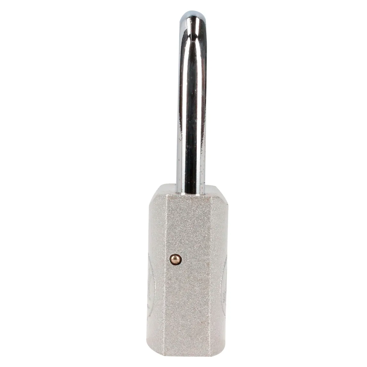 Candado acero largo llave estándar 2pzs cromo satinado Lock