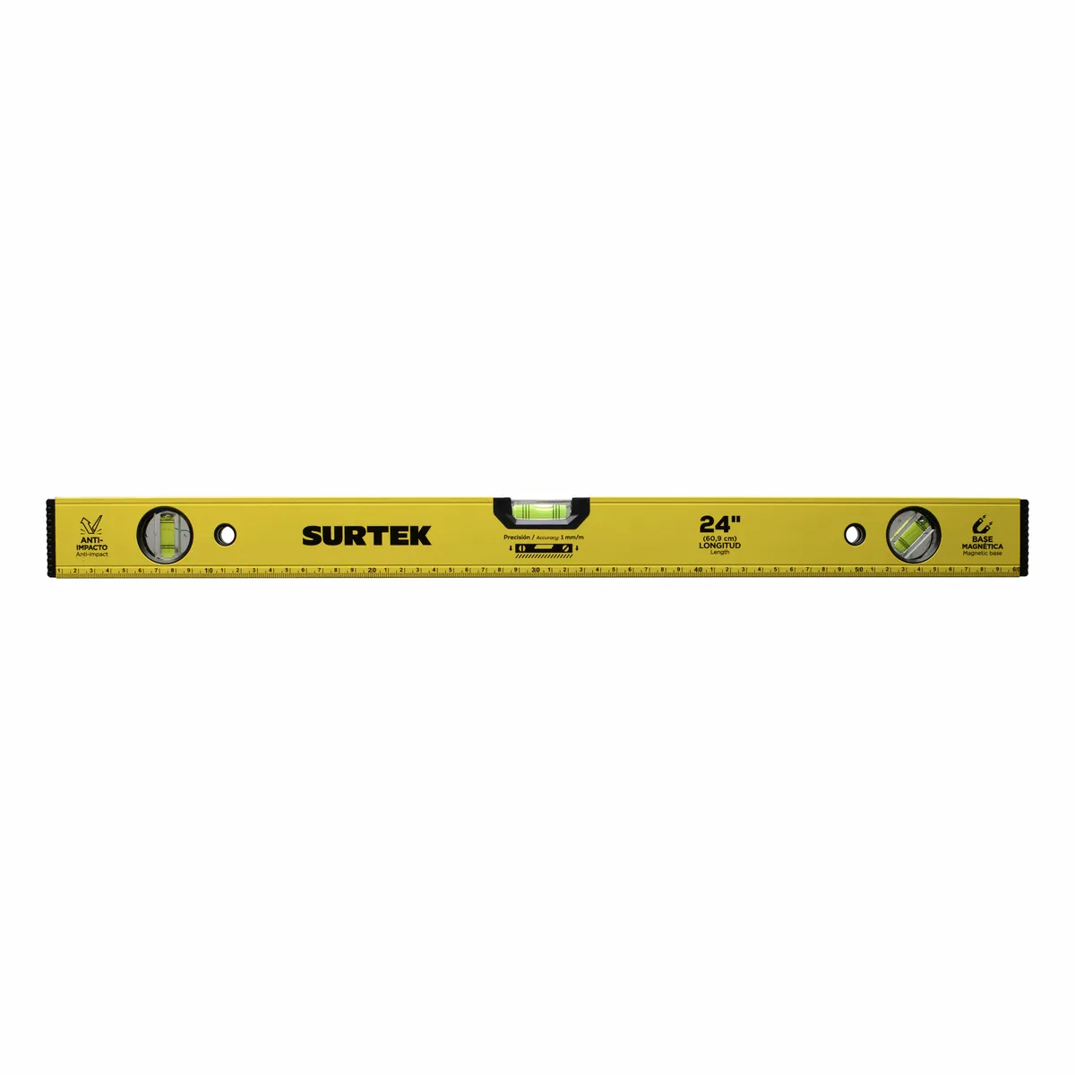 Nivel magnético de aluminio 24" Surtek