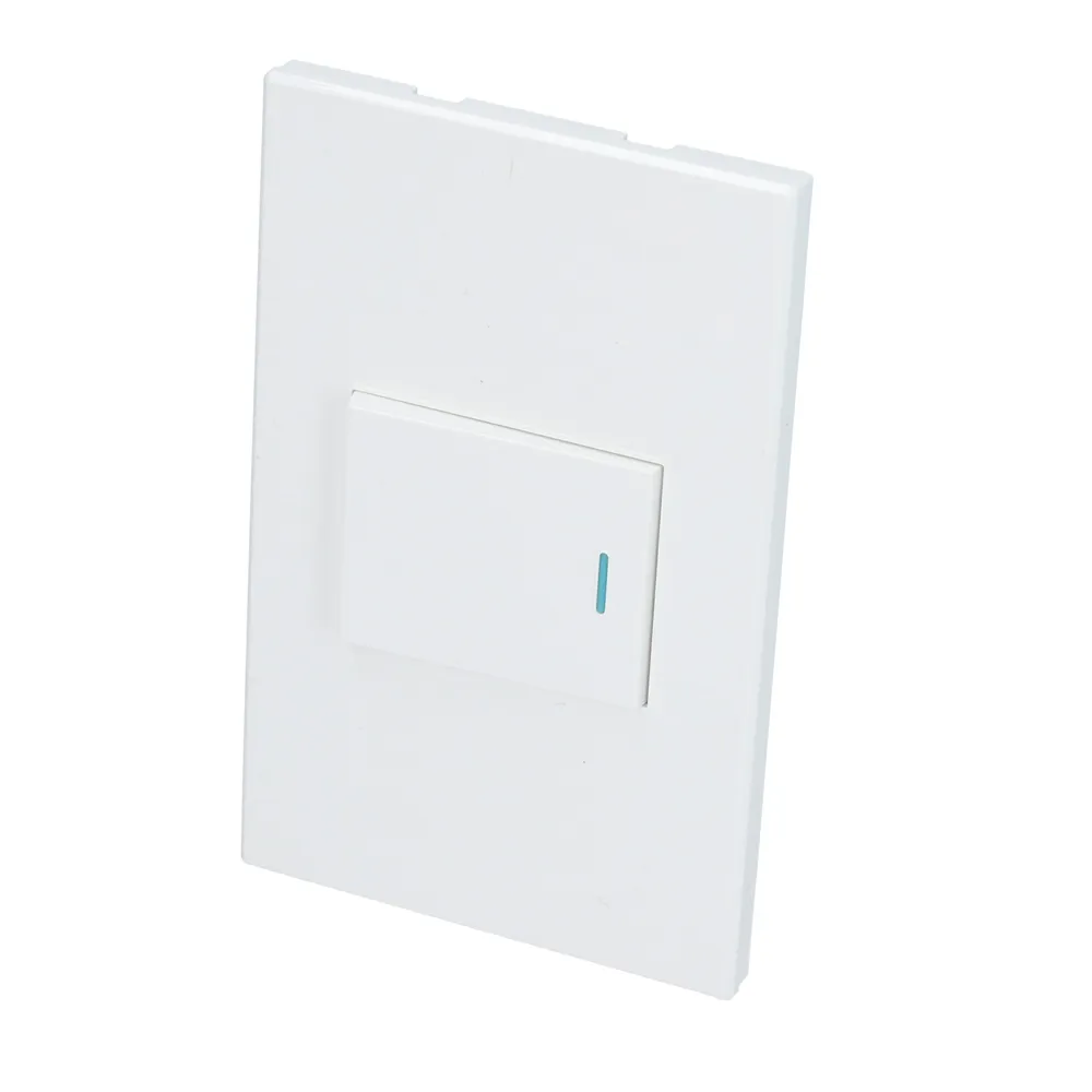 Placa con 1 apagador blanco 1/2 Surtek — Paquete de 10 piezas