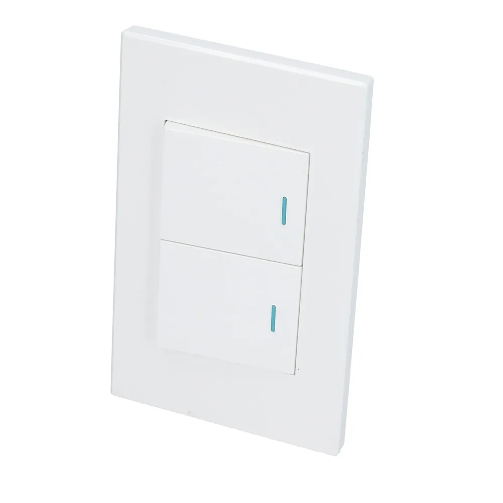 Placa con 2 apagadores blanco 1/2 Surtek — Paquete de 10 piezas
