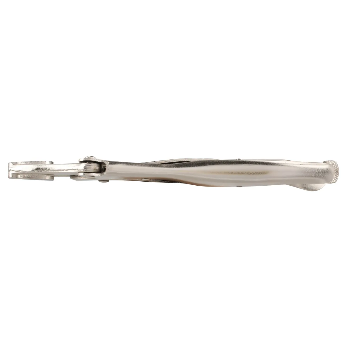 Pinza de presión cromada quija da curva con corta alambre de 12" Urrea