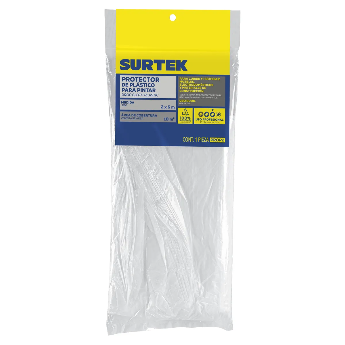 Protector de plástico para pin tar 2.5 x 4 m Surtek